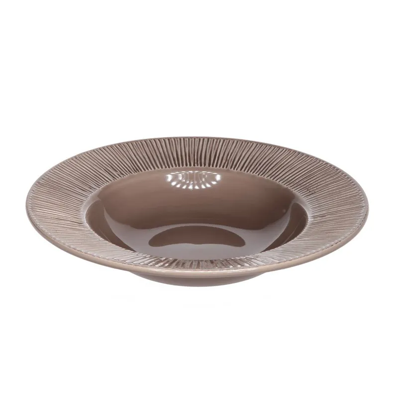 Niska cena Beżowy głęboki talerz na makaron Cosy & Trendy Epis Bonami