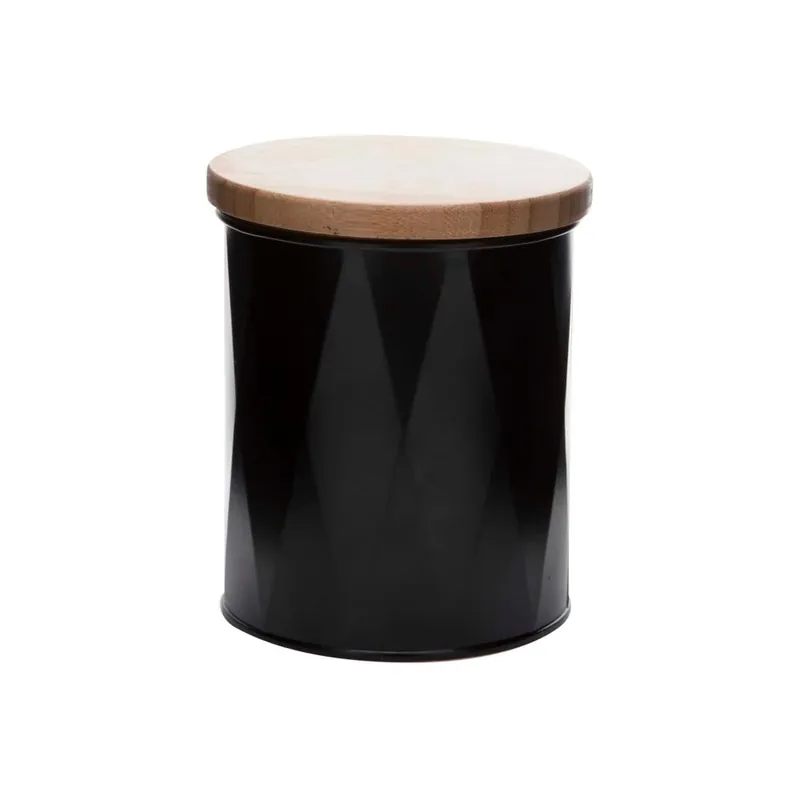 Czarny pojemnik Cosy & Trendy Nero, wysokość 13 cm Bonami Rabat