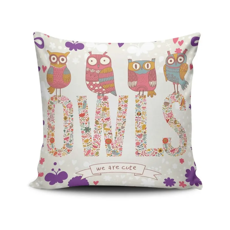 Poduszka z wypełnieniem Owls, 45x45 cm Bonami Tani