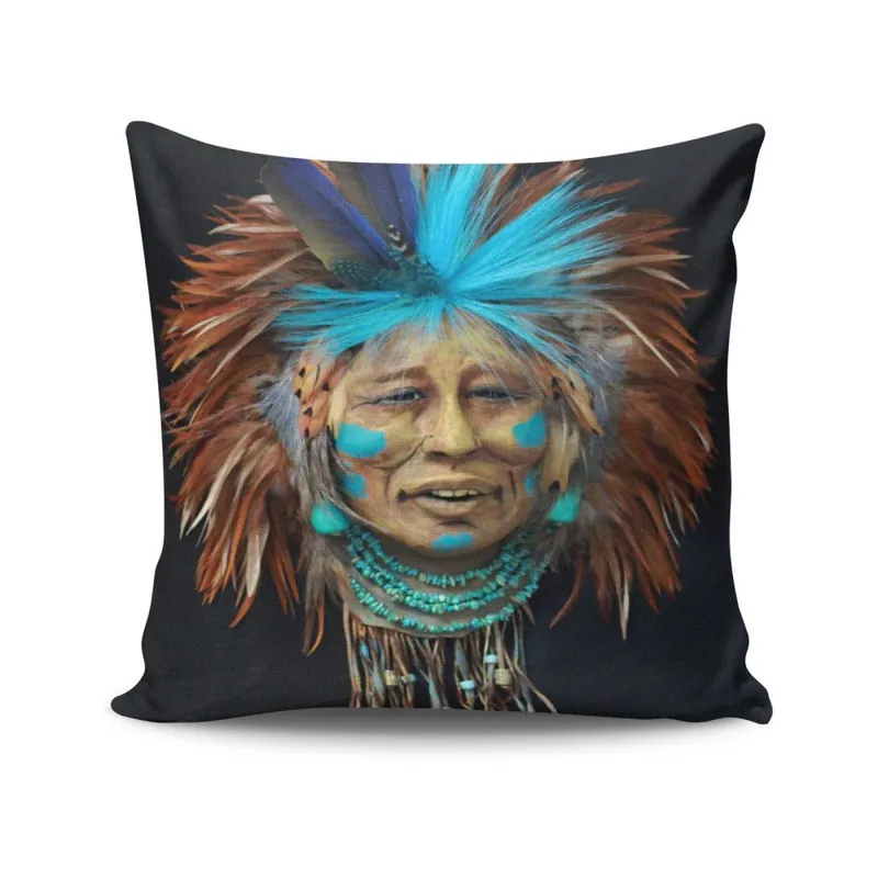 Poduszka z wypełnieniem Indian, 45x45 cm Bonami Niska cena