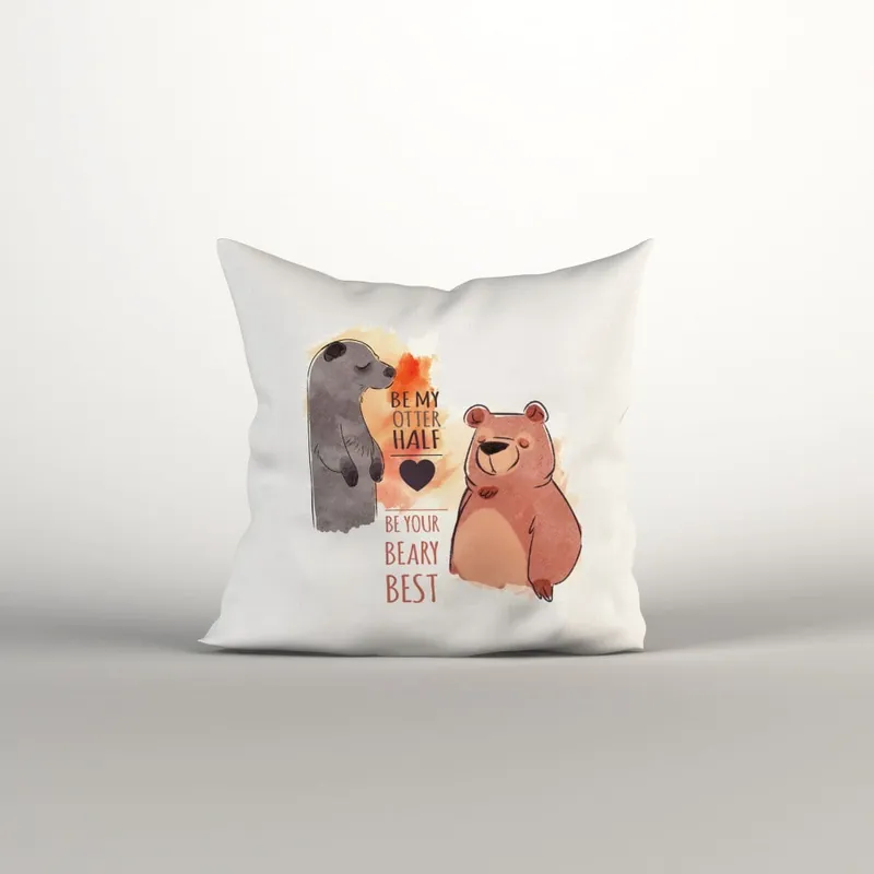 Popularny Poszewka na poduszkę Bear Love, 40x40 cm Bonami