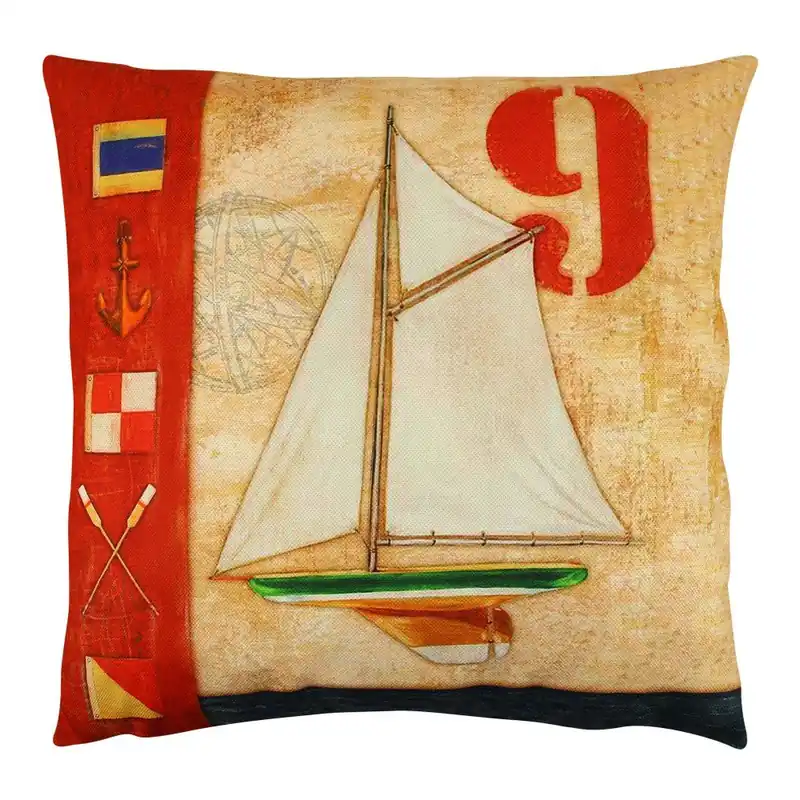 Ekspresowa dostawa Poduszka z wypełnieniem Gravel Boat Trip, 43x43 cm Bonami