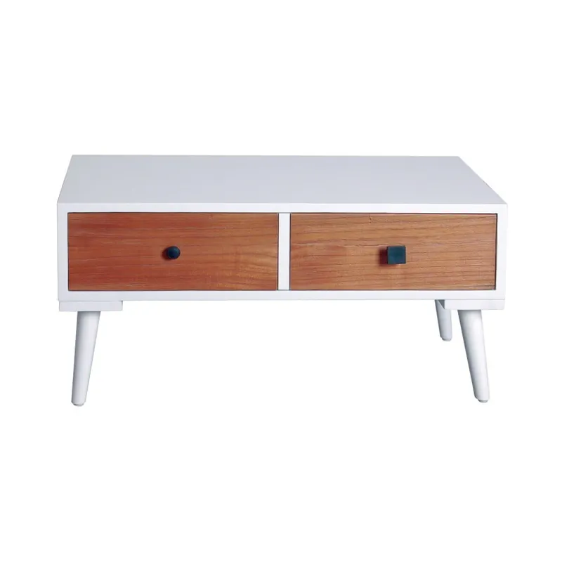 Oferta limitowana Szafka nocna z płyty orzecha z 2 szufladami Bluebone Vanilla Retro Bonami