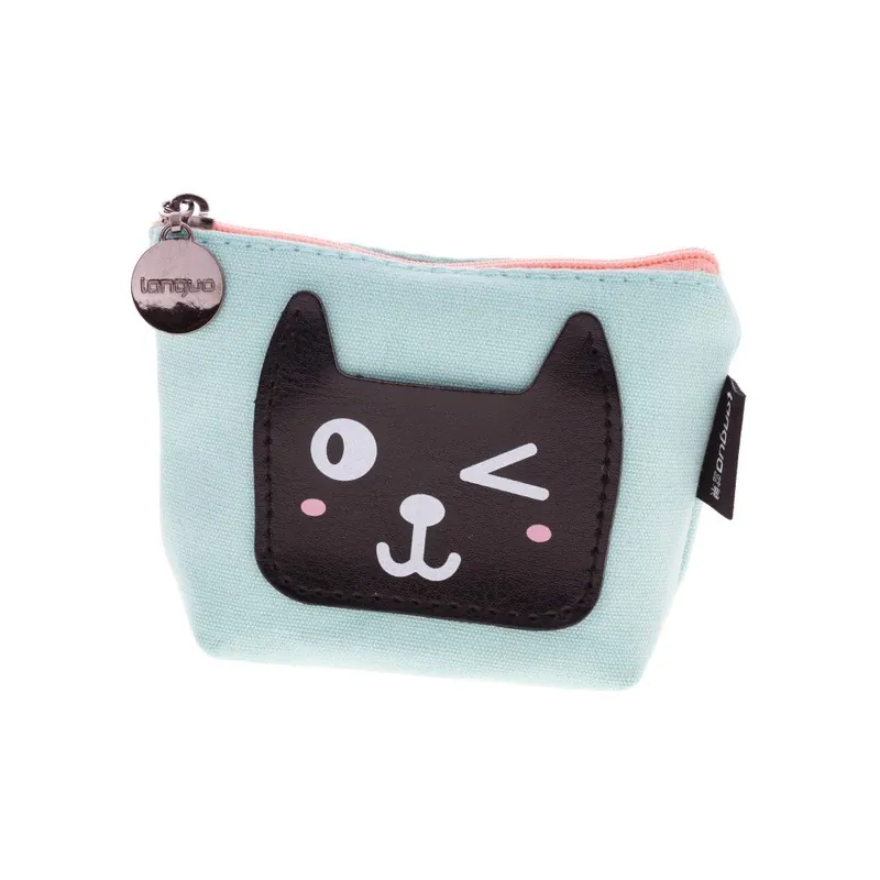 Tylko dziś Zielony portfelik Languo Cute Cat Bonami