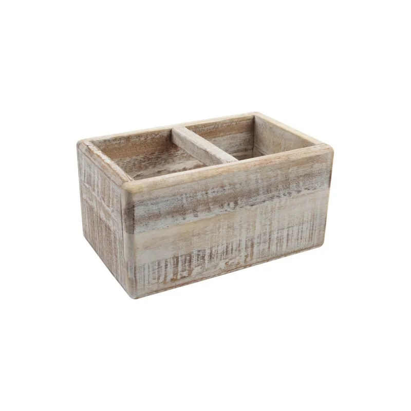 Oferta Dzielony pojemnik na przybory kuchenne z drewna akacjowego T&G Woodware Trug Bonami