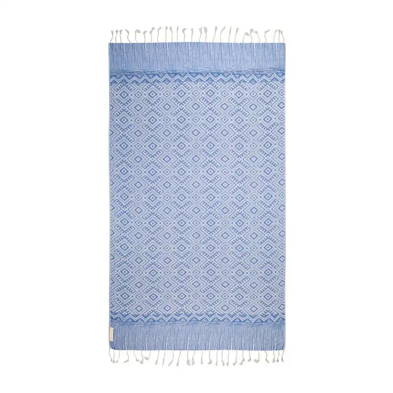 Premium Niebieski ręcznik hammam Begonville Peak, 180x95 cm Bonami