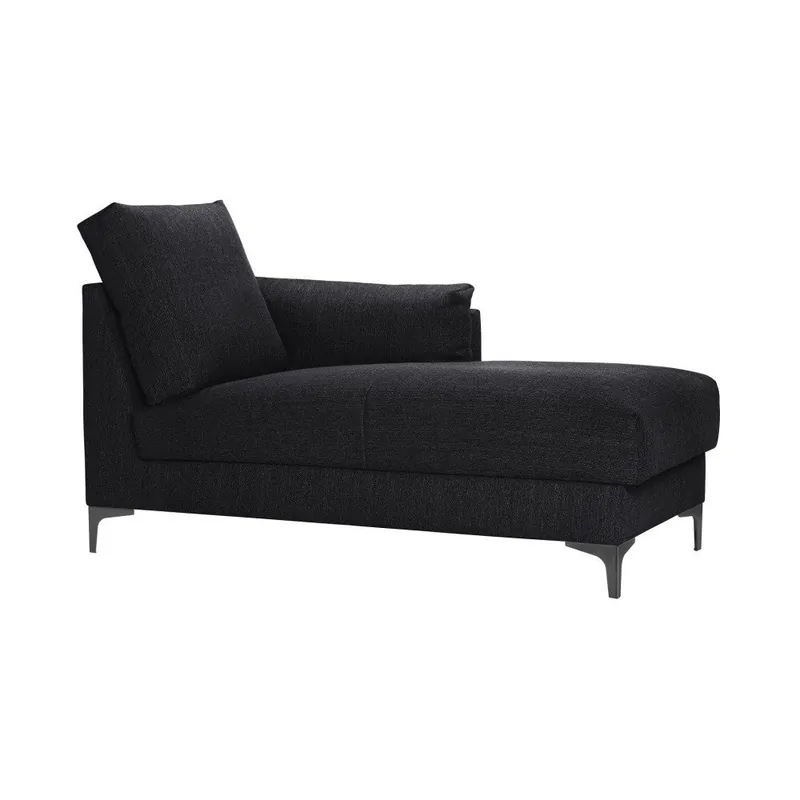Wyjątkowa oferta Czarny szezlong prawostronny Guy Laroche Desire Bonami