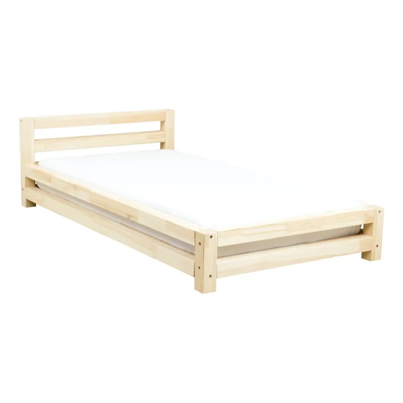 1-osobowe lakierowane łożko dziecięce z drewna sosnowego Benlemi Single, 90x200 cm Bonami Kup online