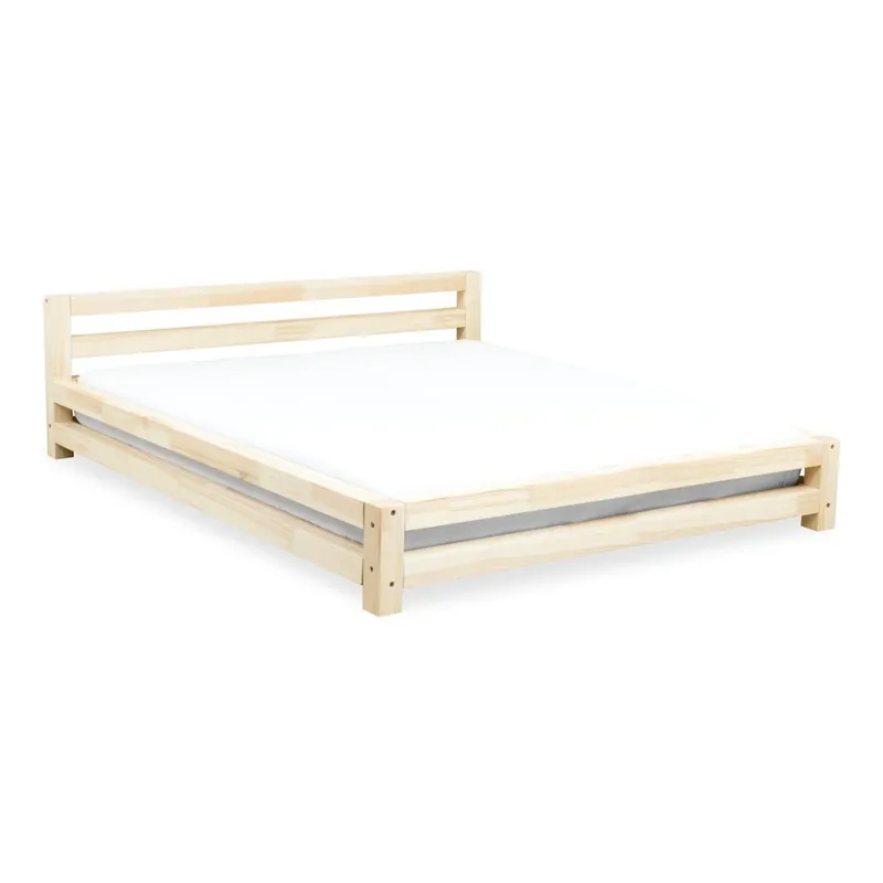 2-osobowe lakierowane łóżko dziecięce z drewna sosnowego Benlemi Double, 180x200 cm Bonami Promocja