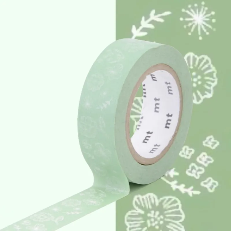 Kup teraz Zielona taśma dekoracyjna washi MT Masking Tape Wild Flower Bonami