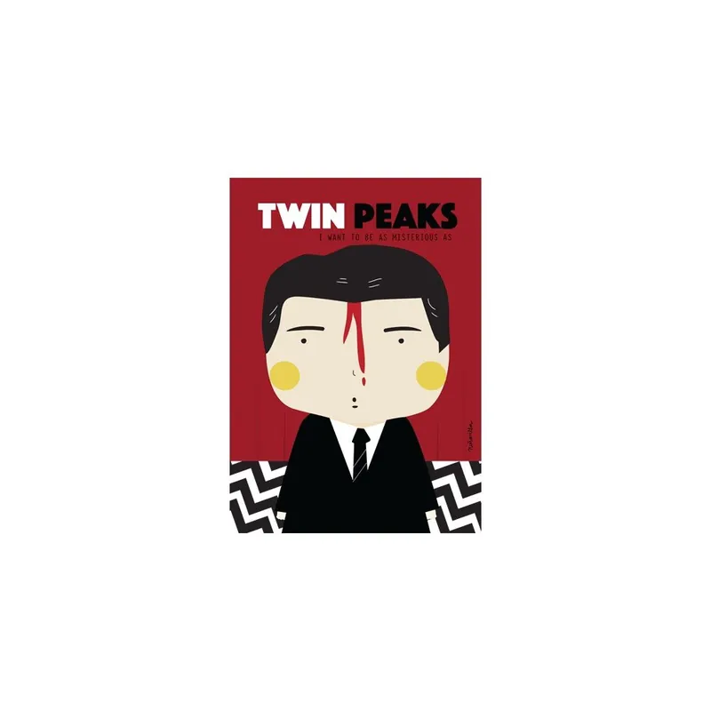 Taniej Plakat NiñaSilla Twin Peaks, 21x42 cm Bonami