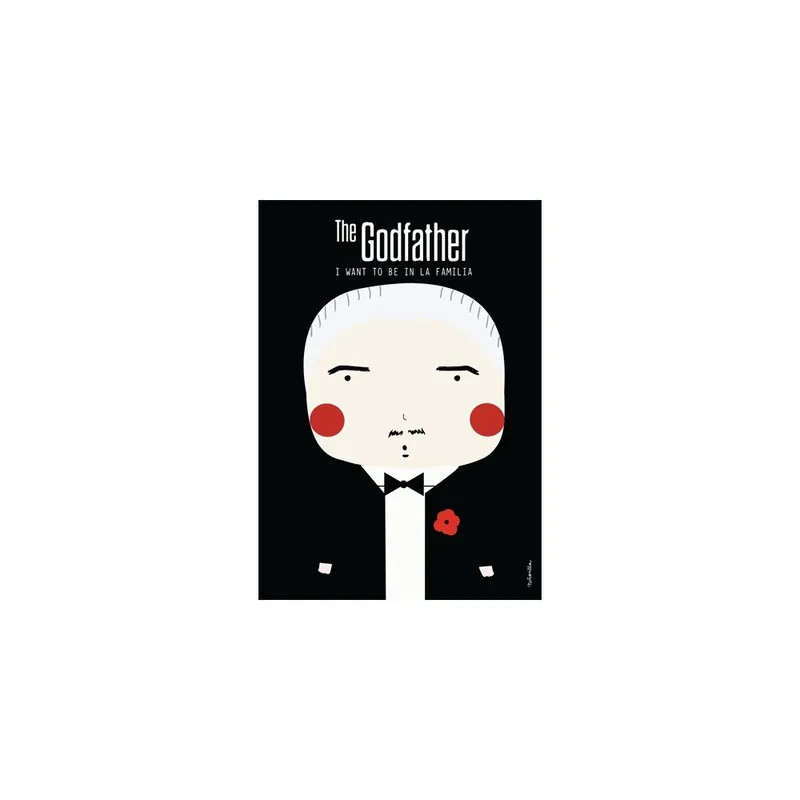 Super okazja Plakat NiñaSilla Godfather, 21x42 cm Bonami