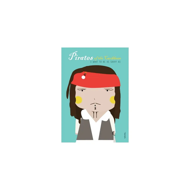 Obniżka ceny Plakat NiñaSilla Pirates of The Caribbean, 21x42 cm Bonami