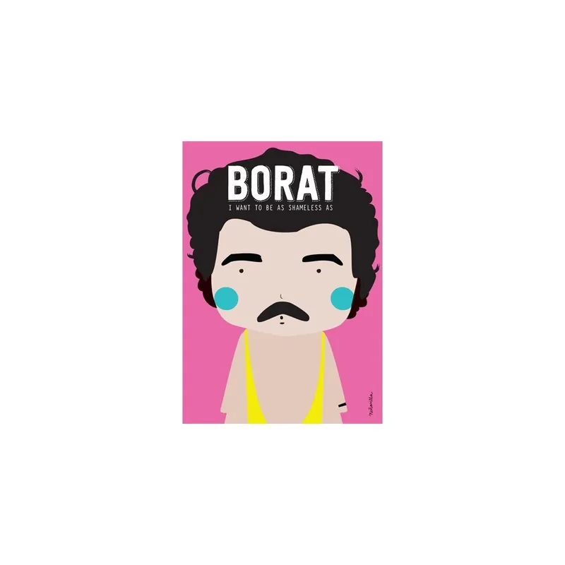 Szybka dostawa Plakat NiñaSilla Borat, 21x42 cm Bonami