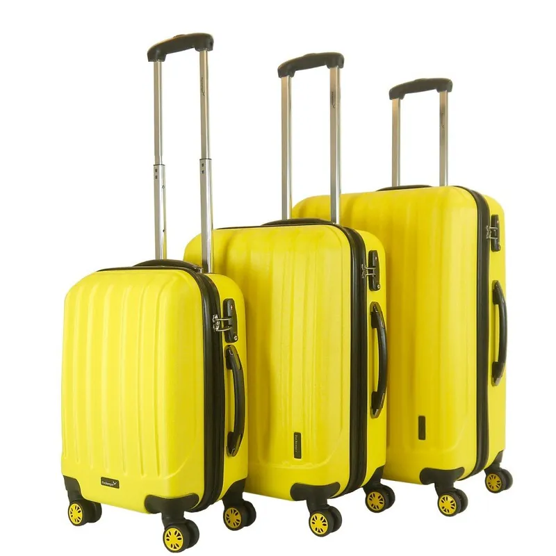Taniej Zestaw 3 żółtych walizek na kółkach Packenger Koffer Bonami
