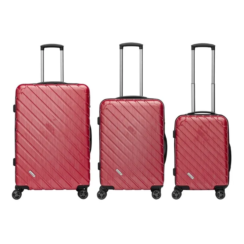 Tylko do końca tygodnia Zestaw 3 czerwonych walizek podróżnych Packenger Premium Koffer Bonami