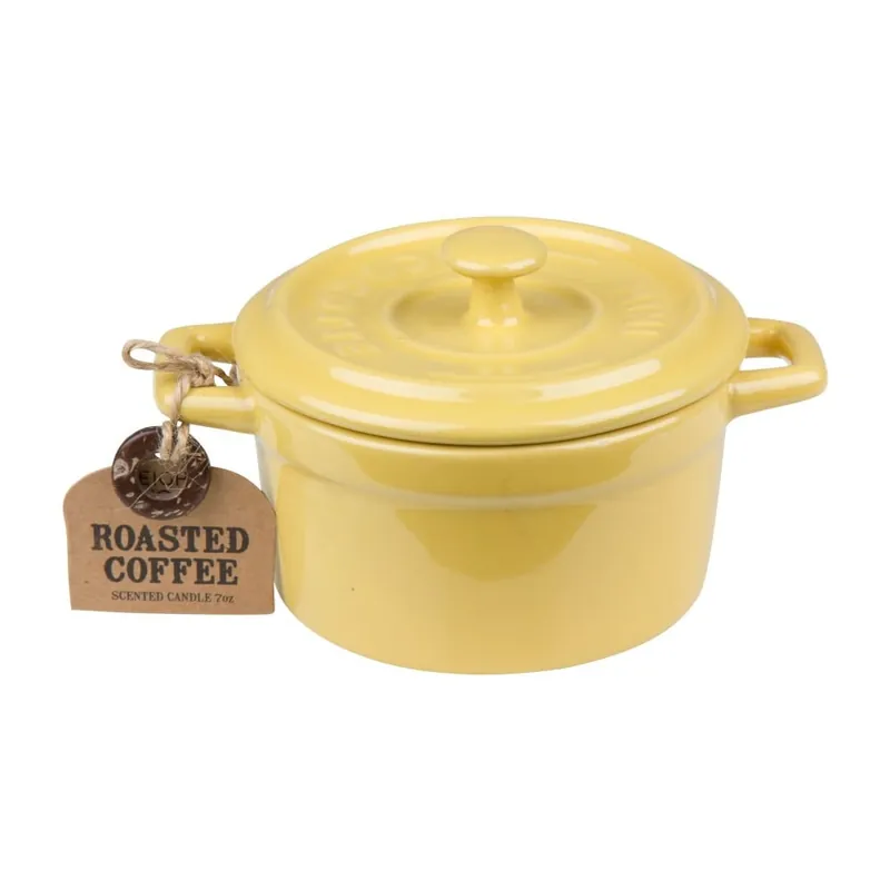 Łatwy zwrot Świeczka z wosku sojowego o zapachu kawy i cynamonu w ceramicznym garnuszku 8mood Natural, 11 godz. Bonami