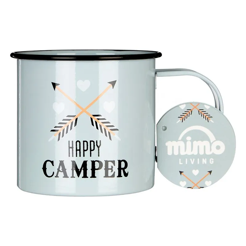 Cena promocyjna Kubek blaszany Premier Housewares Happy Camper, 350 ml Bonami