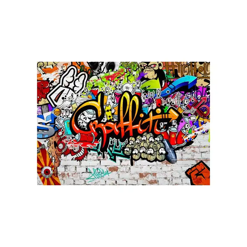 Tapeta wielkoformatowa Bimago Colourful Graffiti, 400x280 cm Bonami Niska cena
