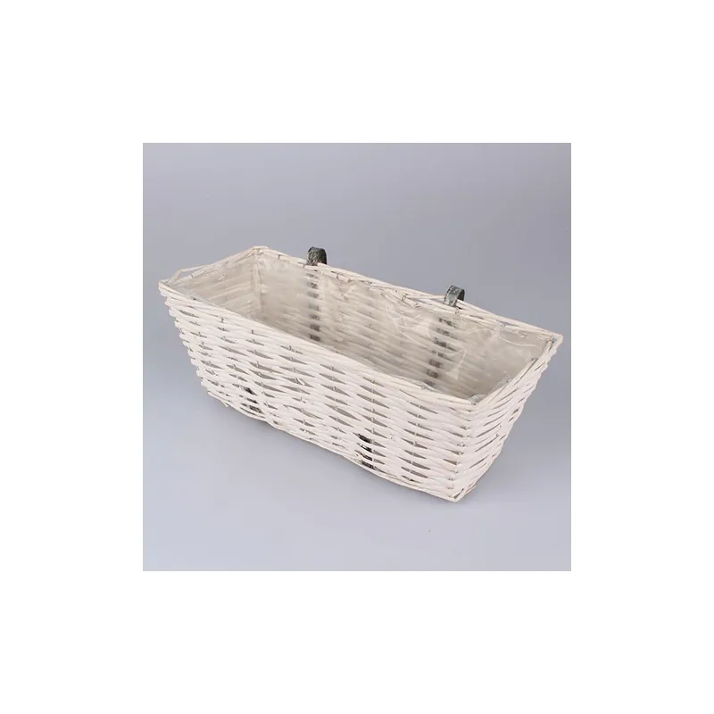Promocja Prostokątna wisząca doniczka wiklinowa Dakls, dł. 43 cm Bonami