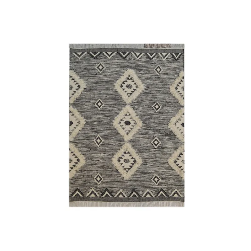 Sprawdź teraz Kremowo-czarny dywan wełniany The Rug Republic Avia, 230x160 cm Bonami
