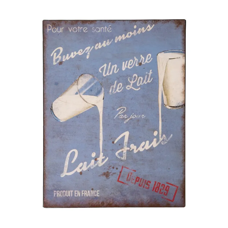 Tablica Antic Line Lait Frais, 25x33 cm Bonami Rabat