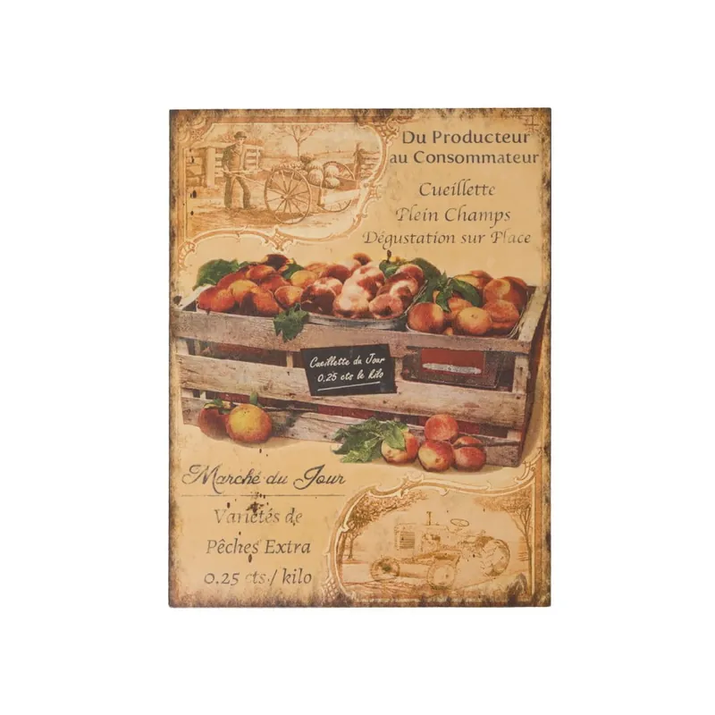 Bezpieczna płatność Tablica Antic Line Marche Du Jour, 33x25 cm Bonami