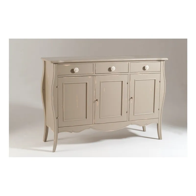 Beżowa 3-drzwiowa komoda drewniana z 3 szufladami Castagnetti Chantal Bonami Oferta limitowana