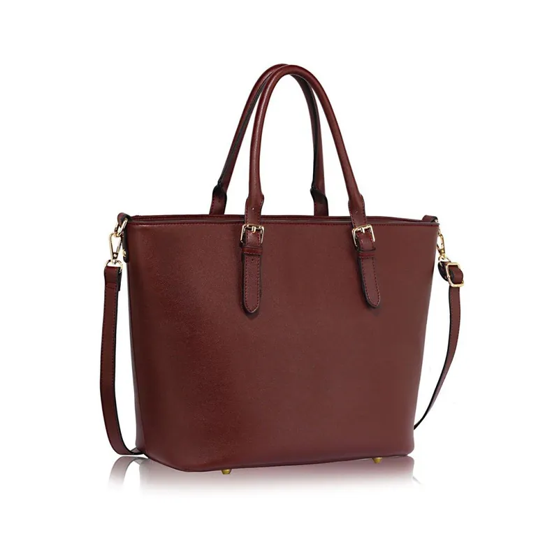 Bordowa torebka L&S Bags Remaima Bonami Niska cena