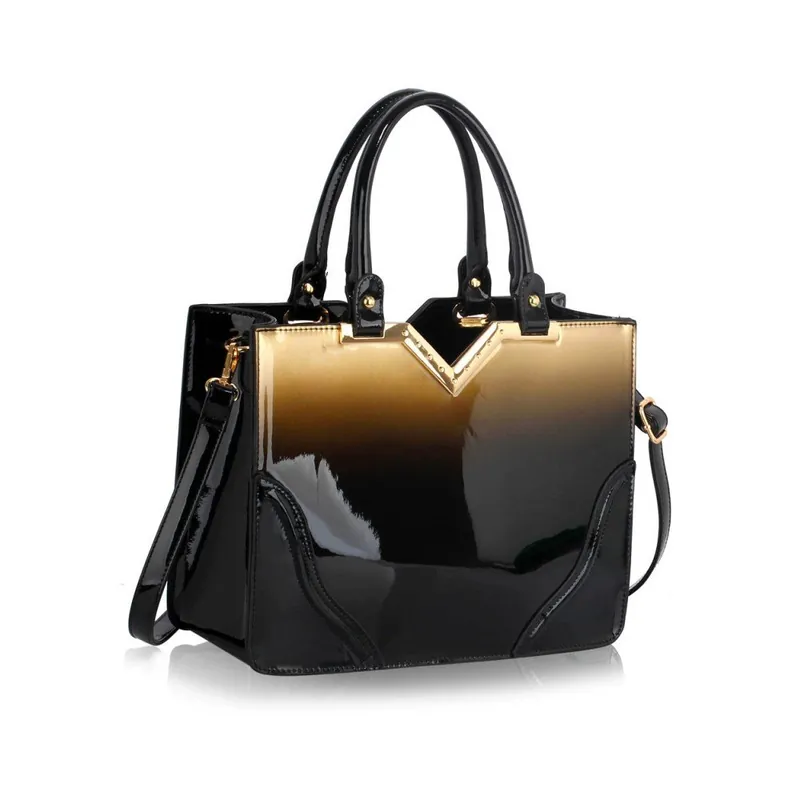 Brązowo-czarna torebka L&S Bags Totena Bonami Oferta