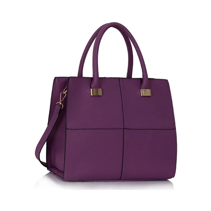 Dodaj do koszyka Fioletowa torebka L&S Bags Squadro Bonami