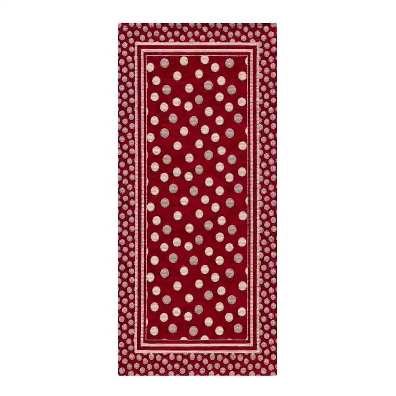 Czerwony wytrzymały dywan kuchenny Webtapetti Sphere Rosso, 55x140 cm Bonami Sprawdź teraz