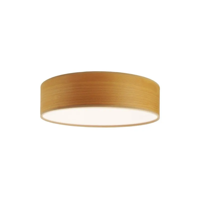 Jasnobrązowa lampa sufitowa z naturalnego forniru Bulb Attack Ocho, ⌀ 40 cm Bonami Kup teraz