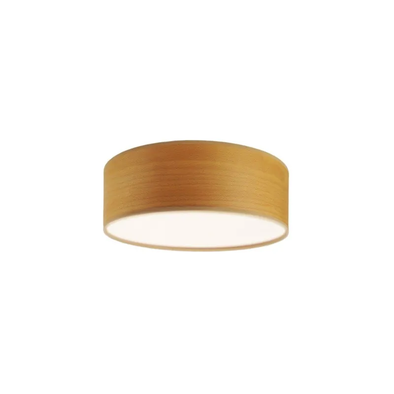 Jasnobrązowa lampa sufitowa z naturalnego forniru Bulb Attack Ocho, ⌀ 30 cm Bonami Darmowy zwrot