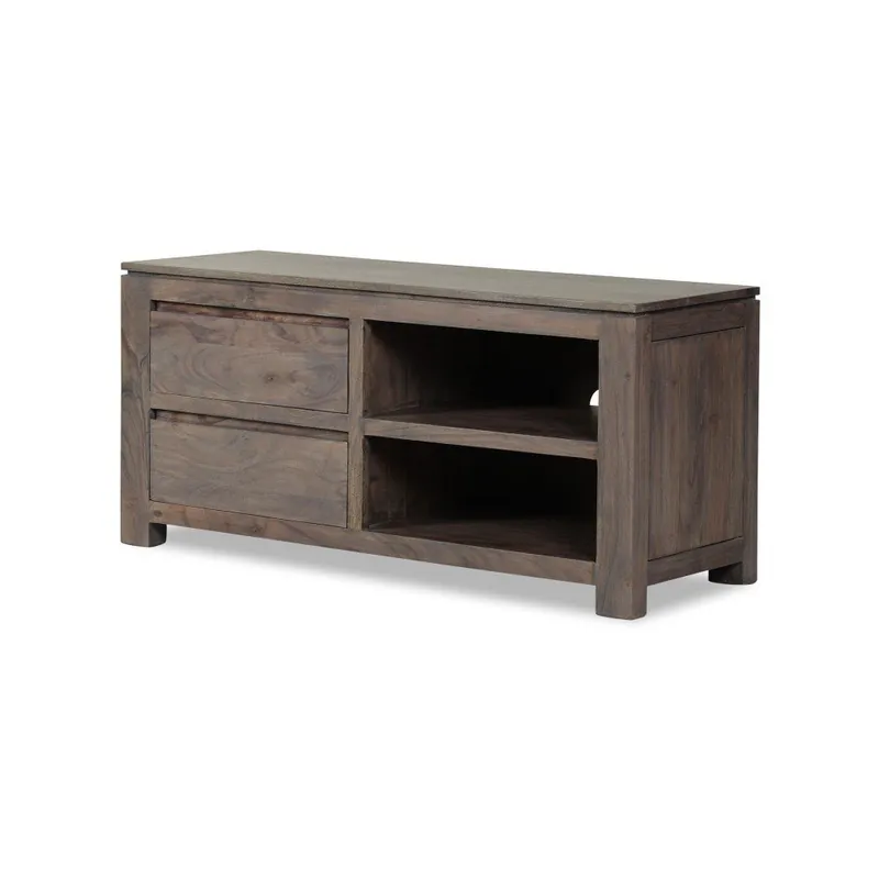 Oferta Szafka pod TV z szarego drewna akacjowego Woodjam Zara Bonami
