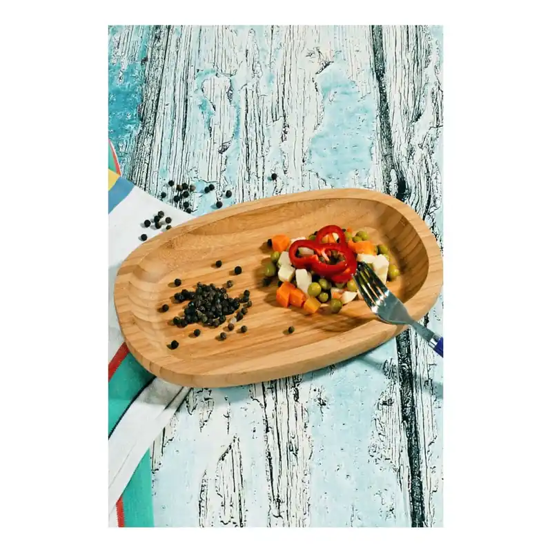 Bezpieczne zakupy Półmisek bambusowy Kosova Platter, 24,5x14 cm Bonami