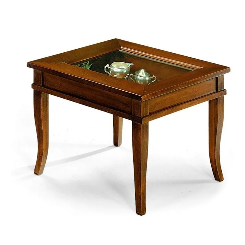 Stolik drewniany z gablotą Castagnetti Noce, 45 x 60 cm Bonami Super okazja
