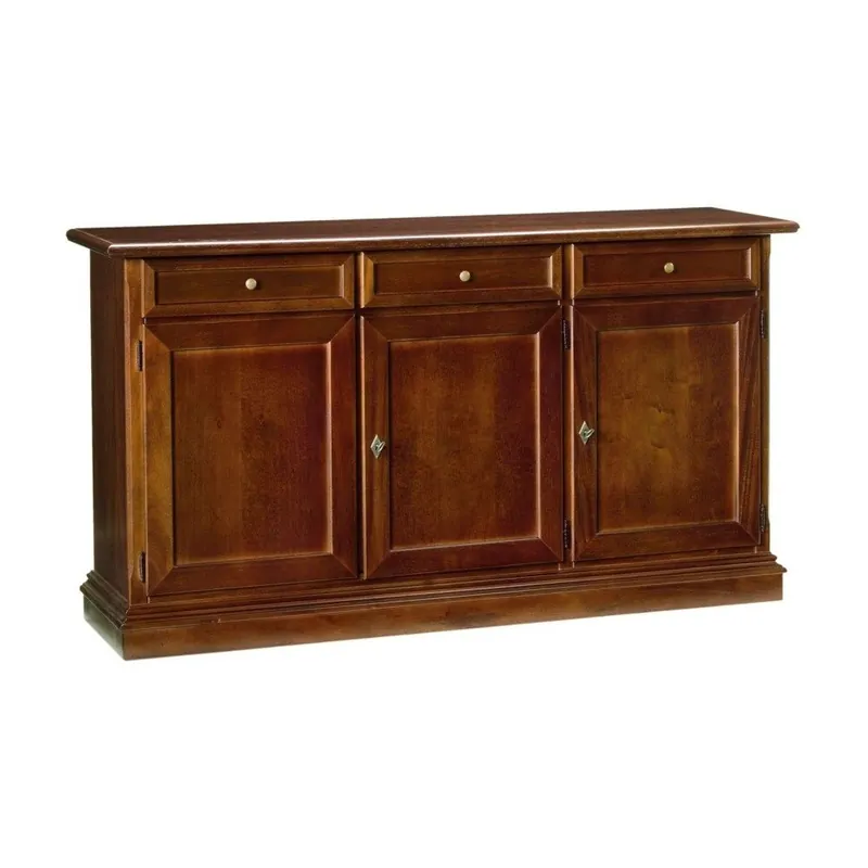 Wyjątkowa oferta Drewniana komoda 3-drzwiowa z 3 szufladami Castagnetti Legno Bonami