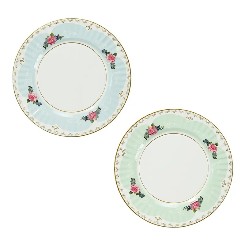 Darmowy zwrot Zestaw 8 tacek papierowych z 2 różnymi wzorami Talking Tables Truly Scrumptious Bonami