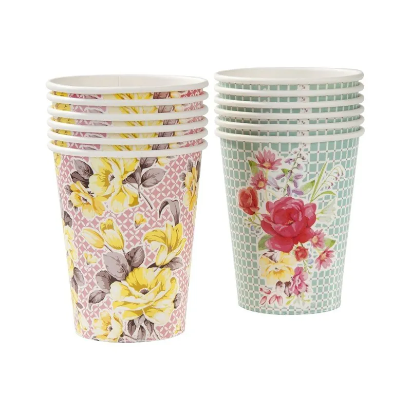 Sprawdź teraz Zestaw 12 kubeczków papierowych z 2 różnymi wzorami Talking Tables Truly Scrumptious Bonami