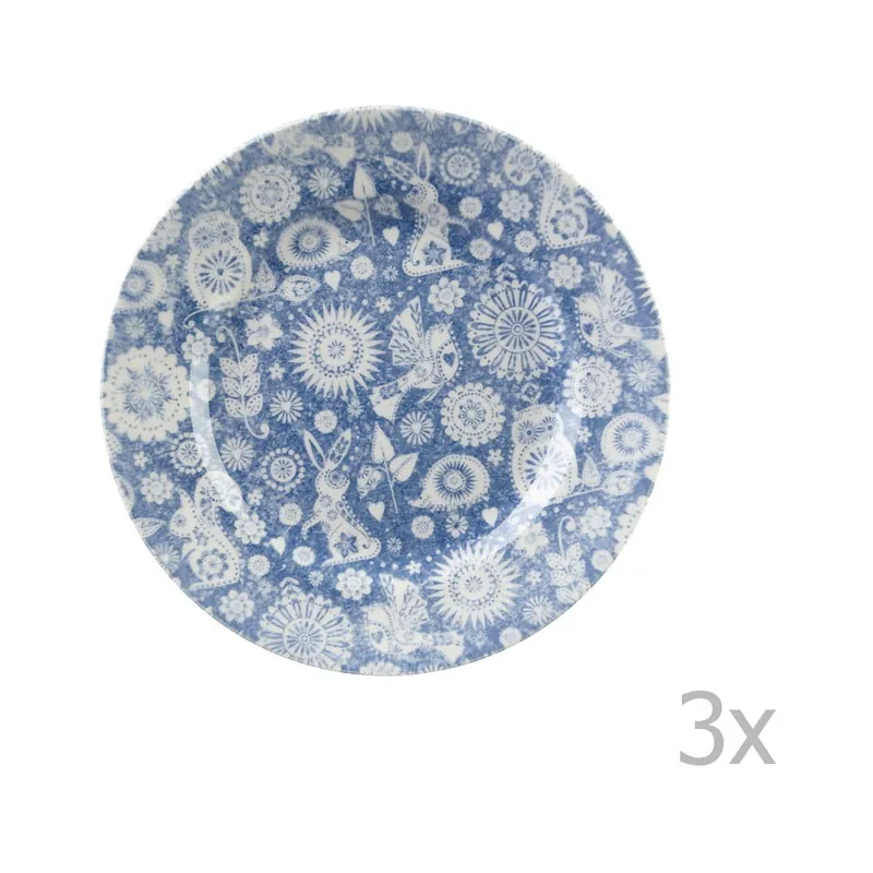 Wyjątkowa oferta Zestaw 3 talerzy kamionkowych Churchill Penzance, ⌀ 17 cm Bonami