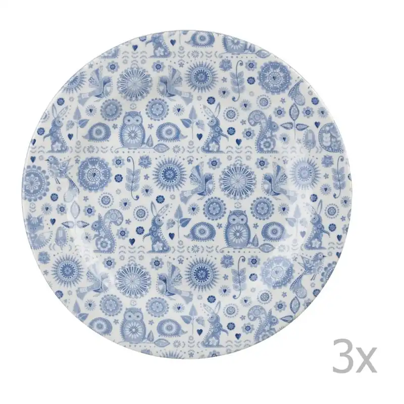 Zestaw 3 kamionkowych talerzy Churchill Penzance, ⌀ 20 cm Bonami Bezpieczne zakupy