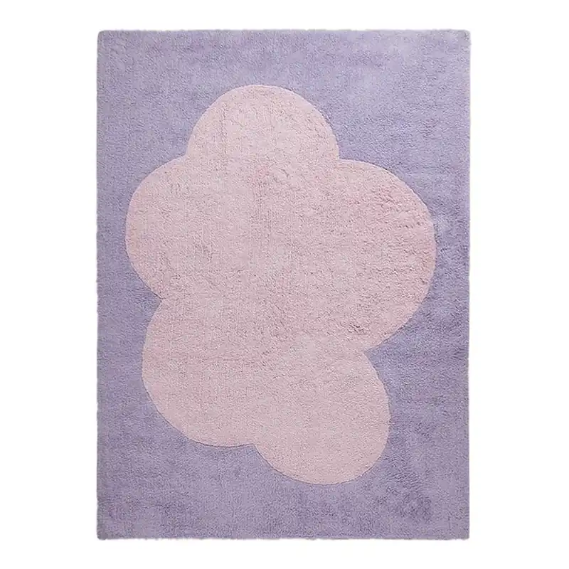 Dodaj do koszyka Fioletowy dywan bawełniany Happy Decor Kids Big Cloud, 160x120 cm Bonami