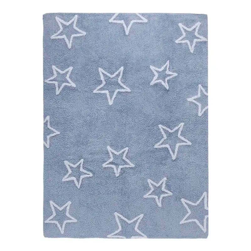 Niebieski dywan bawełniany Happy Decor Kids Stars, 160x120 cm Bonami Ekspresowa dostawa