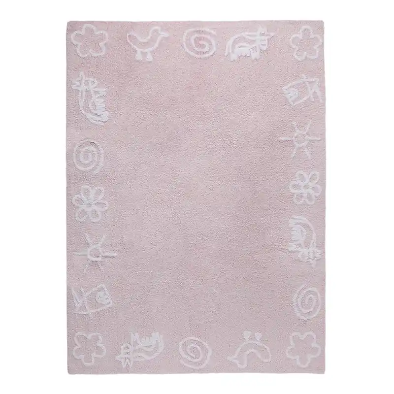 Zamów dziś Różowy dywan bawełniany Happy Decor Kids Farm, 160x120 cm Bonami