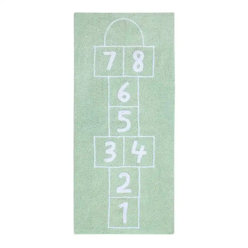 Zielony dywan bawełniany Happy Decor Kids Cloud, 90x200 cm Bonami Kup online