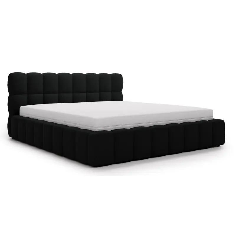 Oferta Podwójne łóżko tapicerowane Aura 200x200 czarne