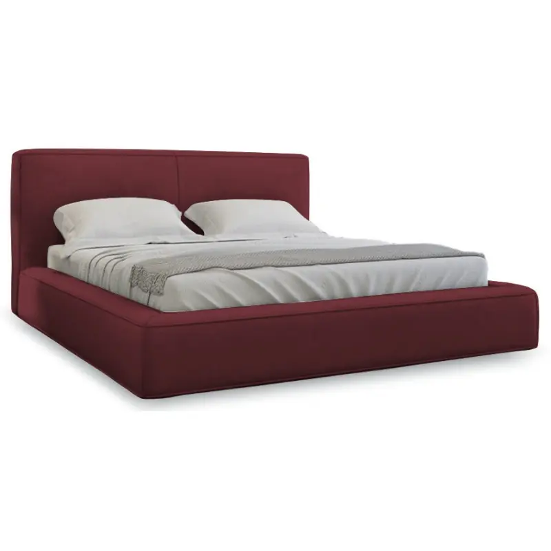 Ograniczona ilość Łóżko Tapicerowane Premium Cassy 180x200 Bordowe