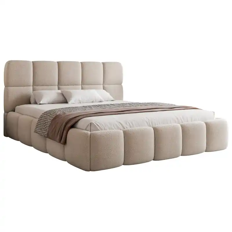 Łóżko Tapicerowane Cloud 180x200 Beżowe Premium Wyjątkowa oferta