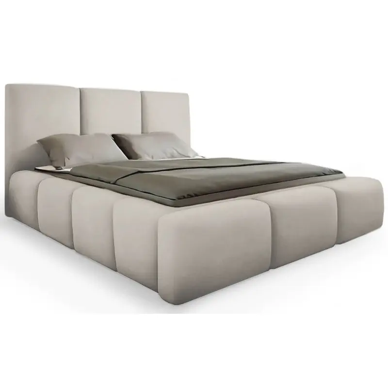 Łóżko Premium z grubej pianki Bueno 120x200 Beżowe Popularny